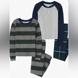 NWT The Children's Place boys Long Sleeve & Pants 2 pack Pajama Set